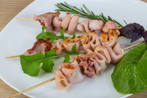 Grillad bläckfisk — Stockfoto