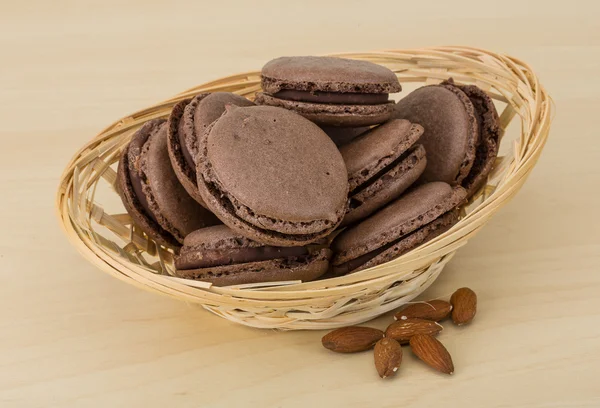 Macarrones de chocolate —  Fotos de Stock