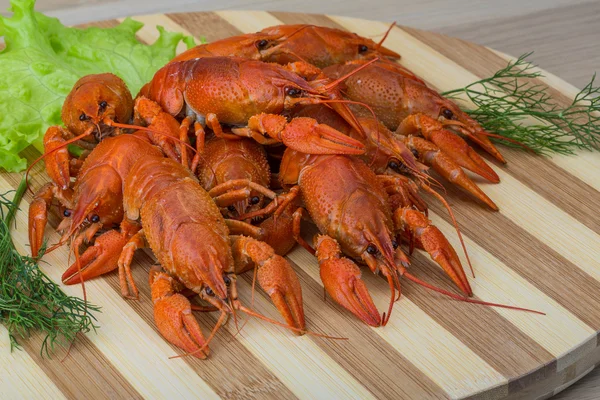 Boiled crayfish — Stock Photo, Image