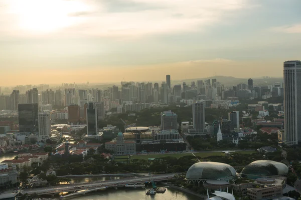 单一市天际线景观 — 图库照片