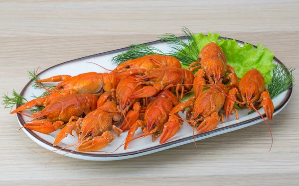 Boiled crayfish — Stock Photo, Image