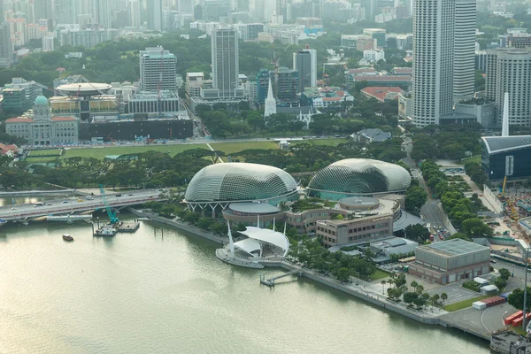 Vue sur la ville singapore skyline — Photo