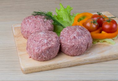 Çiğ burger pirzola