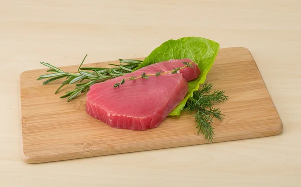 Rå tonfiskbiff — Stockfoto