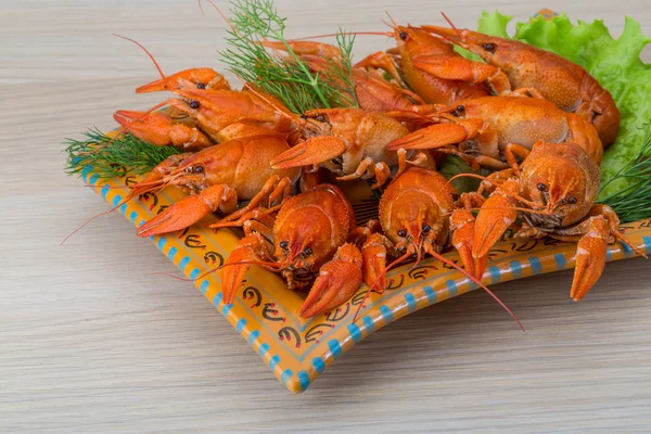 Boiled crayfish — Stock Photo, Image