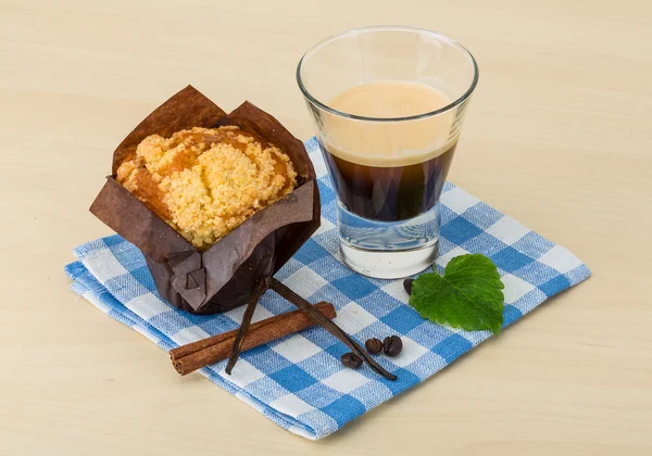 Muffin con espresso — Foto Stock