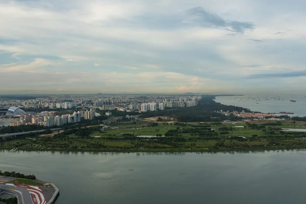 Utsikt over singaporens by Skyline – stockfoto