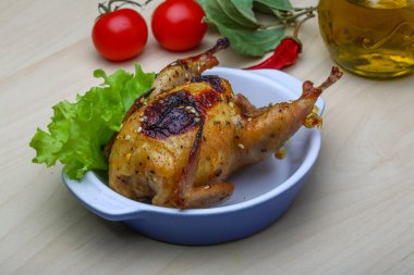 kavrulmuş bıldırcın