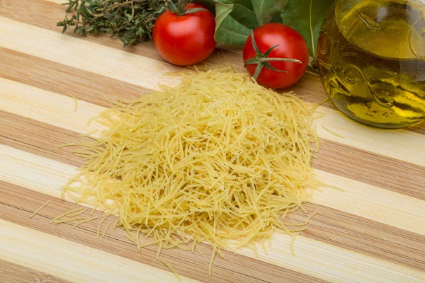 Vermicelli crudi — Foto Stock