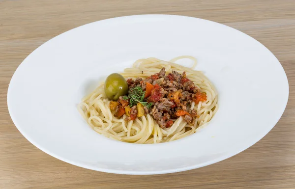 Makaron bolognese — Zdjęcie stockowe