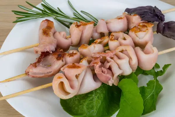 Gegrillter Tintenfisch — Stockfoto