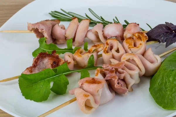 Grillad bläckfisk — Stockfoto