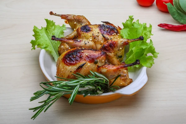 Roasted Quail — Stock Photo, Image