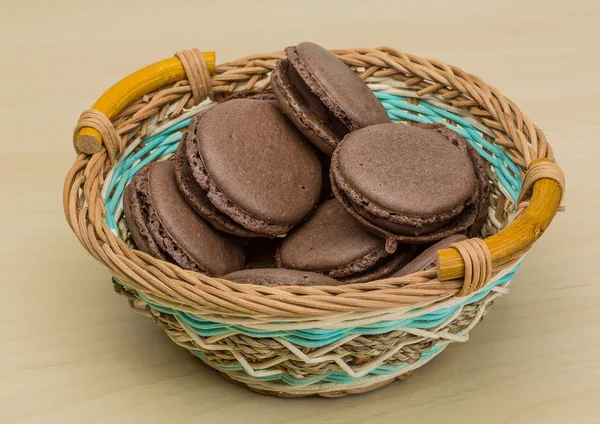 Macarrones de chocolate —  Fotos de Stock