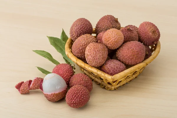 Frutas tropicales - lichi — Foto de Stock