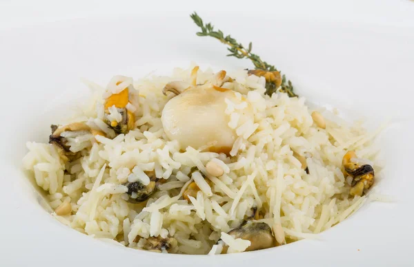 Midye risotto — Stok fotoğraf