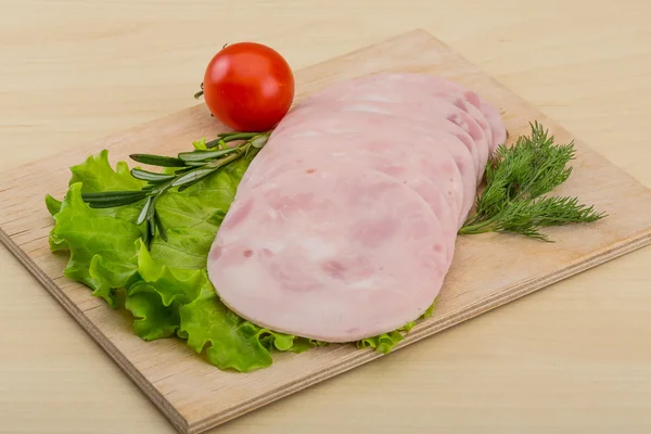 Sliced ham — Stock Photo, Image