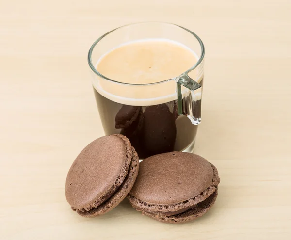 Coffee with macaroons — Stock Photo, Image