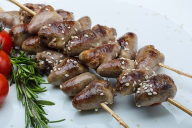 Izgara tavuk kalpler Barbekü
