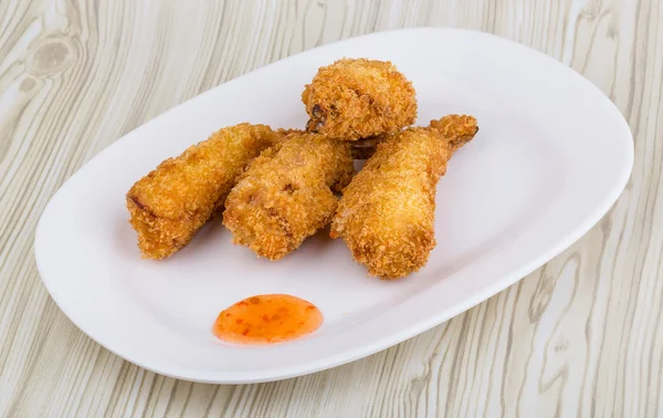 Gambas fritas tempura — Foto de Stock