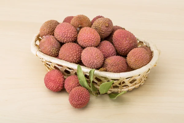 Tropical fruit - lychee — Stock Photo, Image