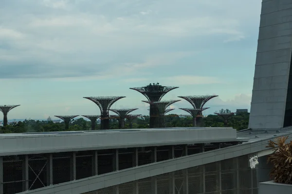 Vista de singapore skyline cidade — Fotografia de Stock