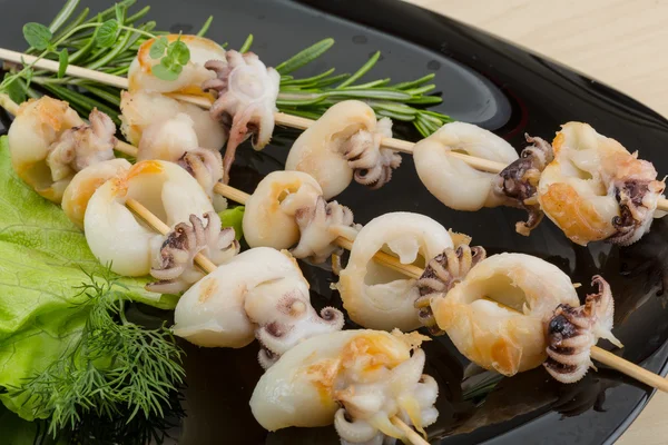 Grilled cuttlefish — Stock Photo, Image