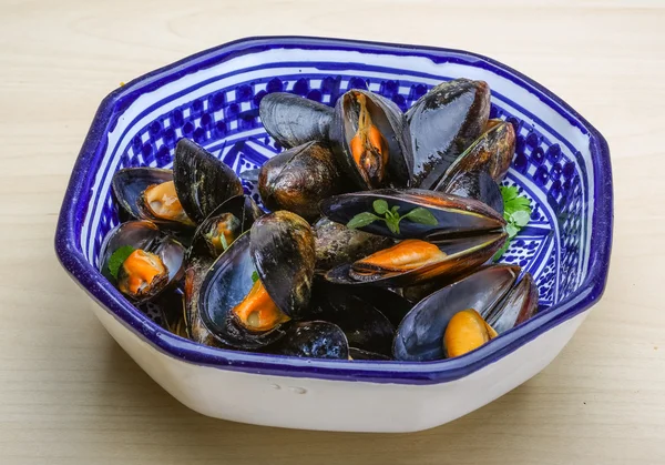 Mejillones cocidos — Foto de Stock