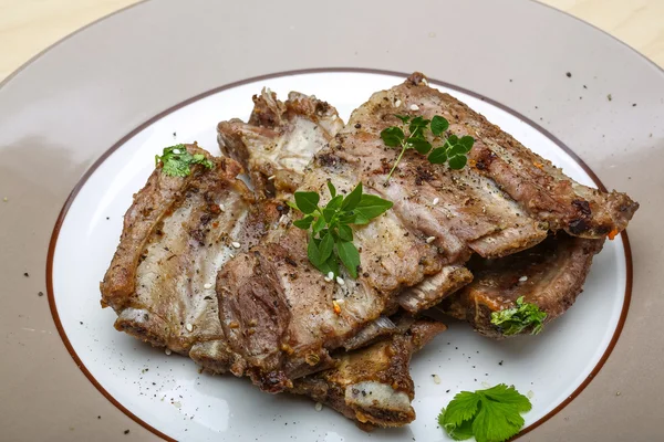 Costillas de cerdo asadas — Foto de Stock