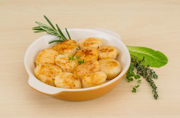 Grilled scallops — Stock Photo, Image