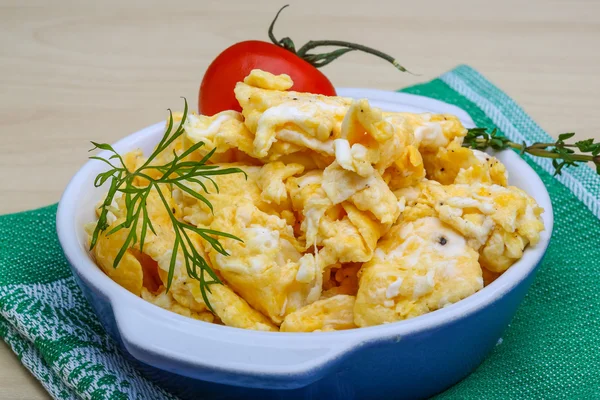 Rührei mit Tomaten — Stockfoto