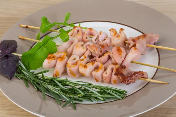 Grillad bläckfisk — Stockfoto