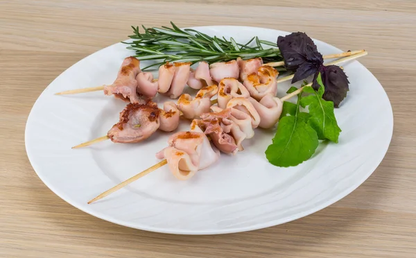 Grillad bläckfisk — Stockfoto