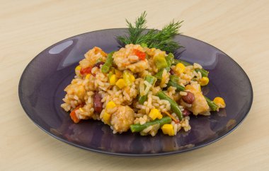 Meksika pirinç karışımı