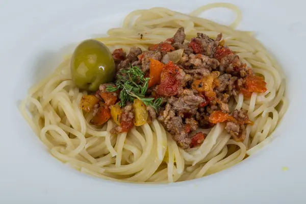 Makaron bolognese — Zdjęcie stockowe