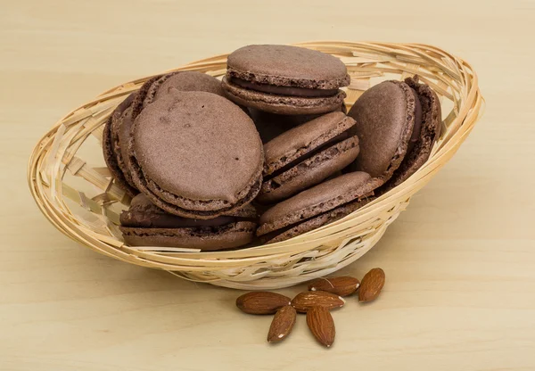 Macarrones de chocolate —  Fotos de Stock