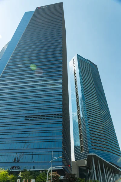 Edificios en Singapur skyline — Foto de Stock