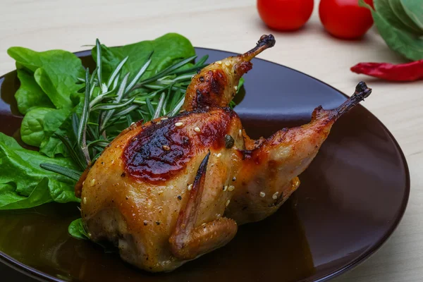 Roasted Quail — Stock Photo, Image