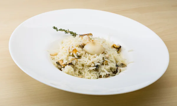 Risotto con cozze — Foto Stock