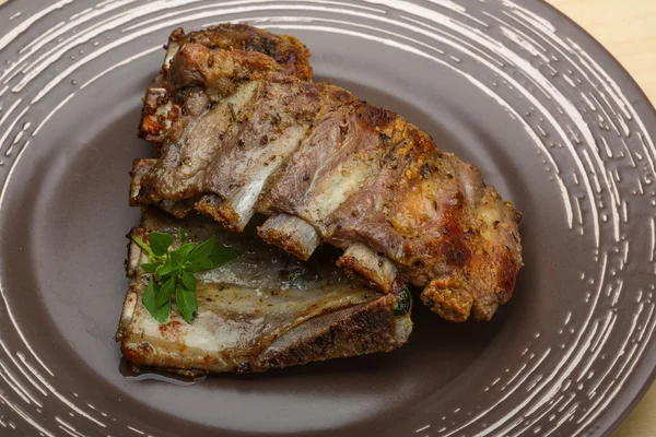 Costillas de cerdo asadas — Foto de Stock