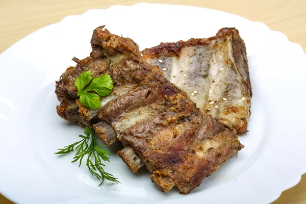 Costillas de cerdo asadas — Foto de Stock