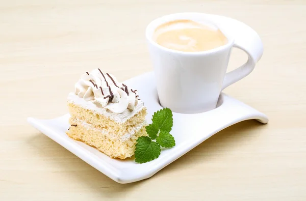 Caffè con torta — Foto Stock