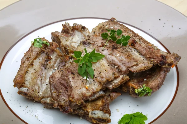 Costillas de cerdo asadas — Foto de Stock