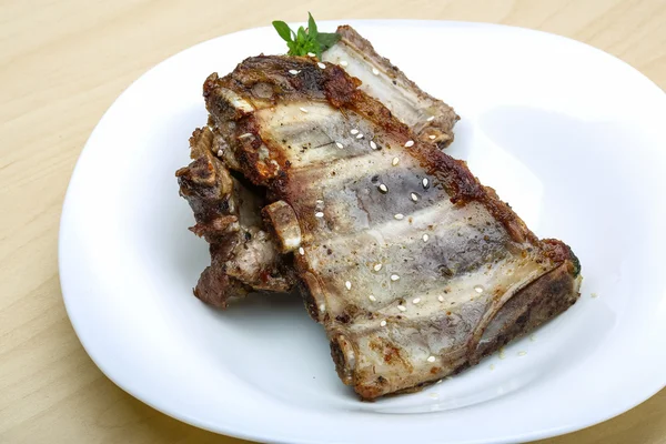 Roasted pork ribs — Stock Photo, Image