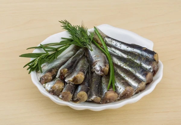 Salted anchovy — Stock Photo, Image