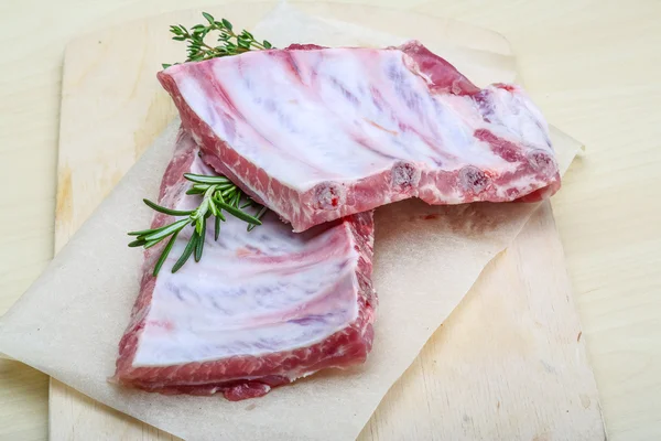 stock image Raw pork ribs