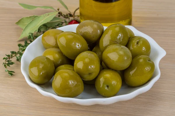 Green olives — Stock Photo, Image