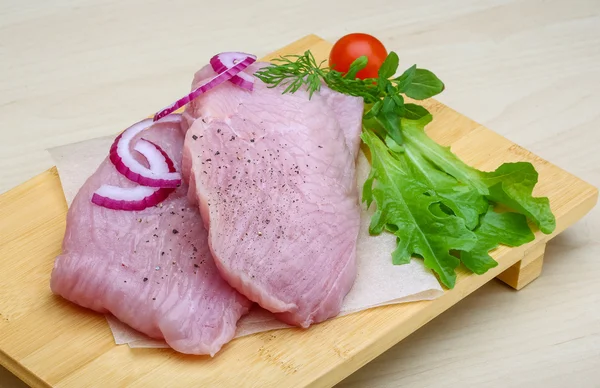 Putensteak roh — Stockfoto