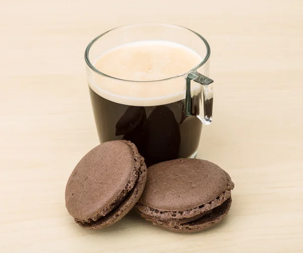 Caffè con amaretti — Foto Stock