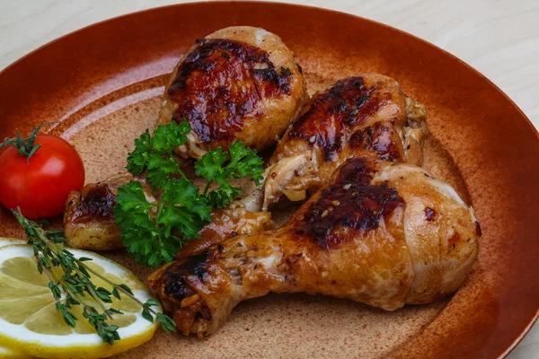 Roasted chicken legs — Stock Photo, Image